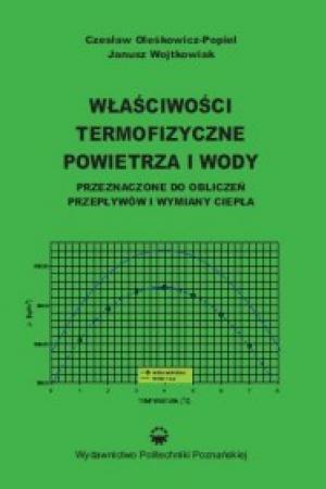 Właściwości termofizyczne powietrza i wody przeznaczone do obliczeń przepływów i wymiany ciepła