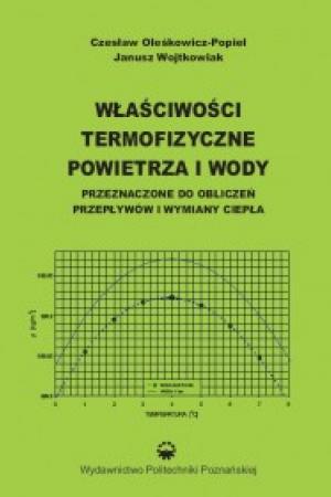 Właściwości termofizyczne powietrza i wody przeznaczone do obliczeń przepływów i wymiany ciepła